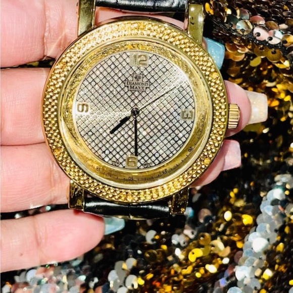 Real diamond watch for women, hiphop genuine diamond watch, gift for ladies SALE - Picture 6 of 6